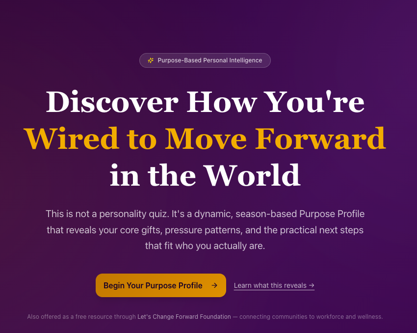 PluggedIn for Purpose Connection Circle | Purpose Profile Assessment App is Live! 